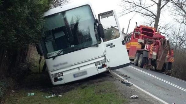 Wypadek autobusu z piłkarzami Viretu CMC Zawiercie