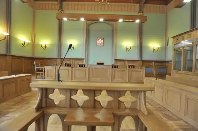 Największa sala rozpraw w Sądzie Rejonowym w Malborku