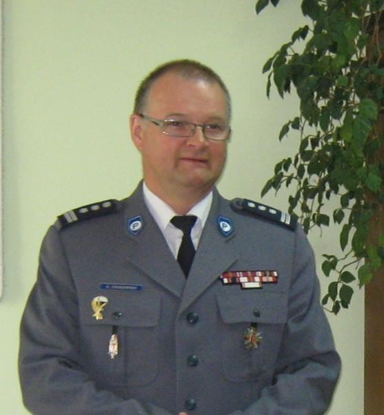 insp. Grzegorz Chirowski - szef policji w powiecie...