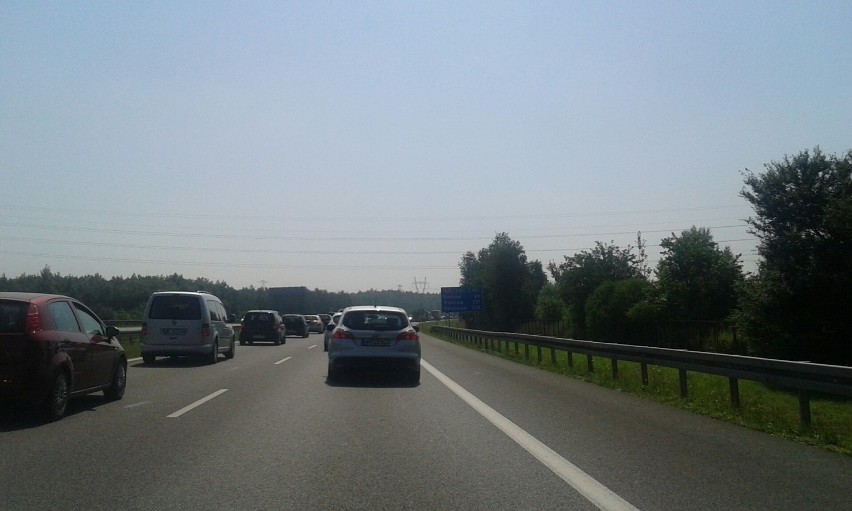 Korek autostradowy na A4