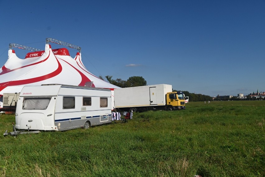 Na Błoniach pojawił się namiot cyrku Zalewski. Widowiska przez weekend