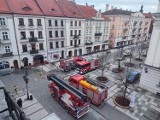 Pożar restauracji przy Głównym Rynku w Kaliszu ZDJĘCIA