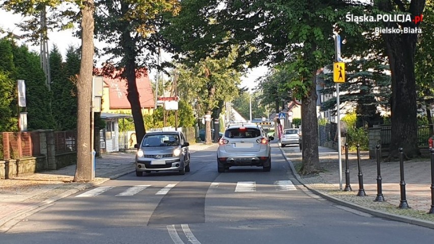 Policjanci w Bielsku-Białej kontrolują drogi w rejonie szkół i przedszkoli