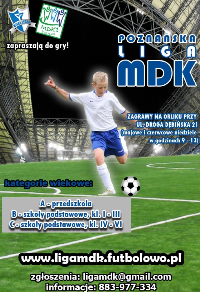 Piłkarska Liga MDK to wspólna inicjatywa stowarzyszenia Wiara ...