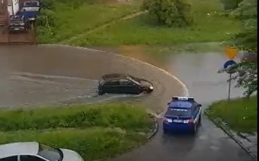 W niedzielę po południu nad Kielcach nadeszła burza z gradem...