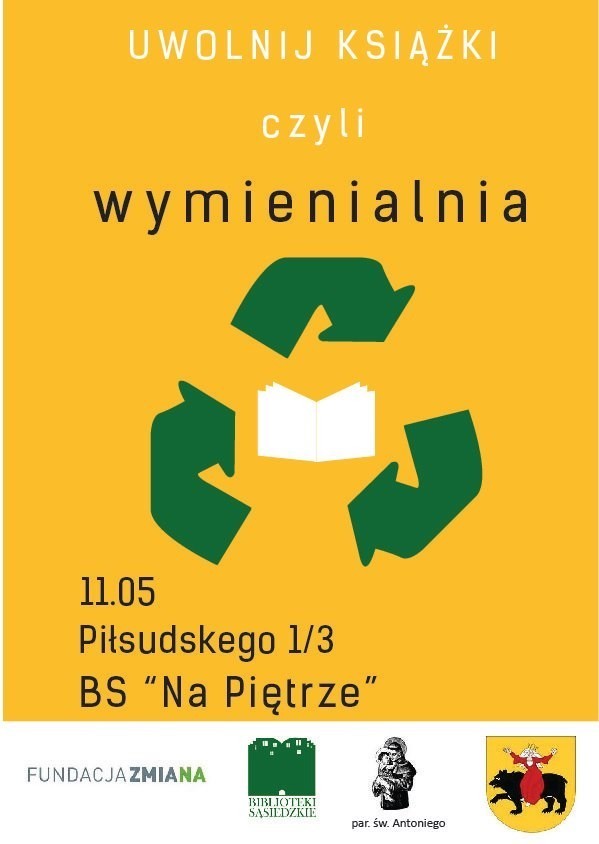 Uwolnij książkę - autobus nr 11. Akcję organizuje Biblioteka na Piętrze w Tomaszowie