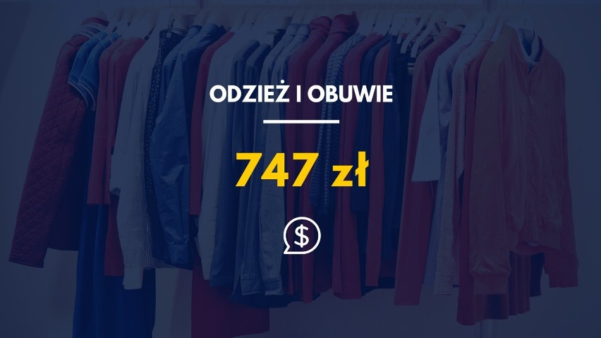 Rocznie na odzież i obuwie wydajemy średnio 747 zł

SUMA: 5...