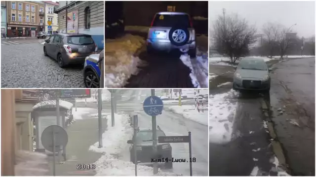 Tak zostawiali swoje samochody na ulicach Tarnowa "Mistrzowie Parkowania" w styczniu