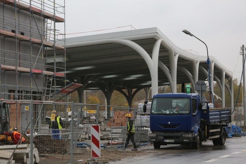 Centrum Przesiadkowe "Sądowa" w budowie. Listopad 2019