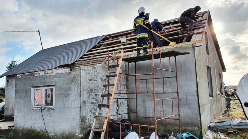 Przez woj. lubelskie przeszły burze śnieżne. Strażacy podsumowali skutki wichur i nawałnic w regionie