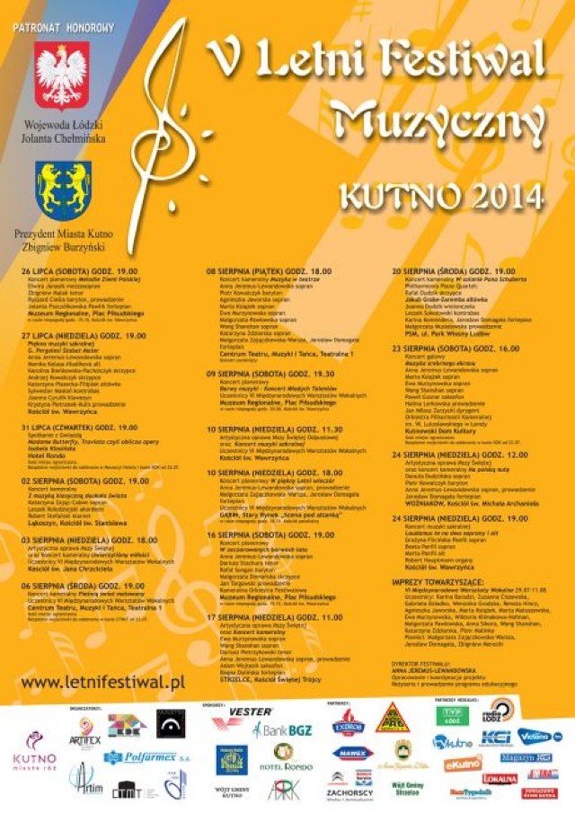 Program V Letniego Festiwalu Muzycznego