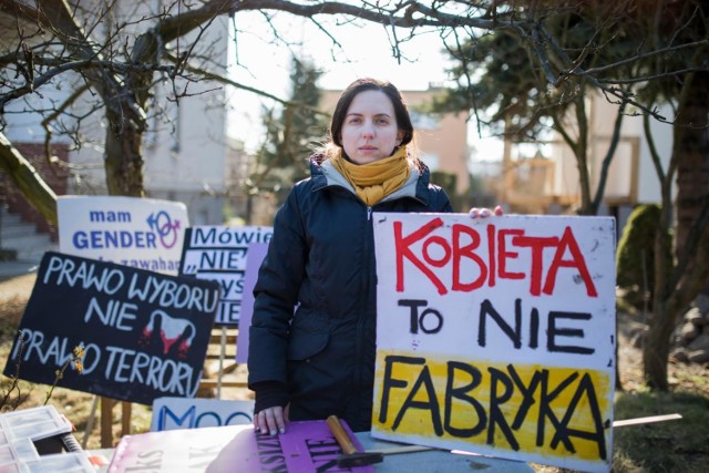 Anna Wróblewska, jedna z organizatorek bydgoskiego, piątkowego protestu.