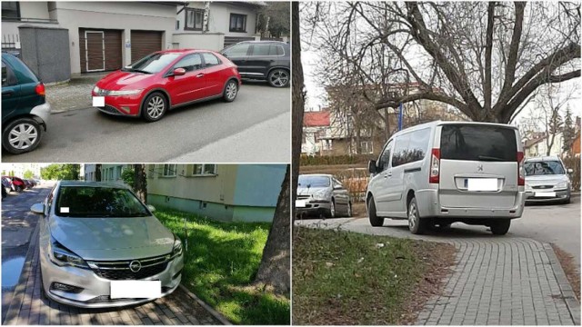 Tak parkują "miszczowie" na tarnowskich ulicach, chodnikach i zieleńcach