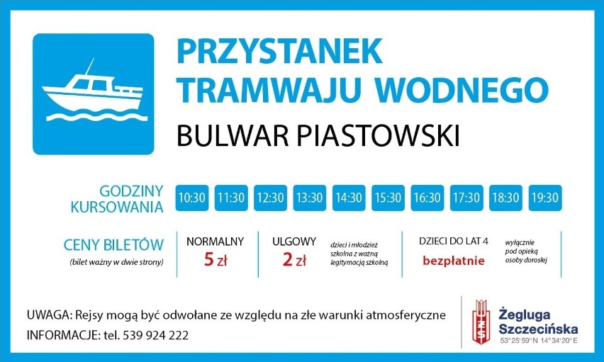 Szczecin: Rusza tramwaj wodny na Odrze! Zobacz, ile będzie kosztował [zdjęcia, rozkład]