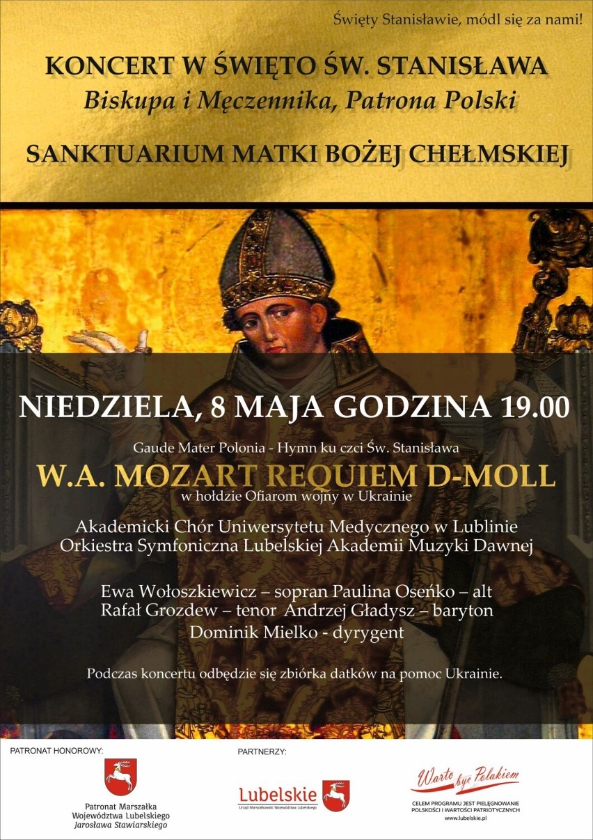 Chełm. To będzie niezwykły koncert. Requiem Mozarta  w hołdzie ofiarom wojny w Ukrainie