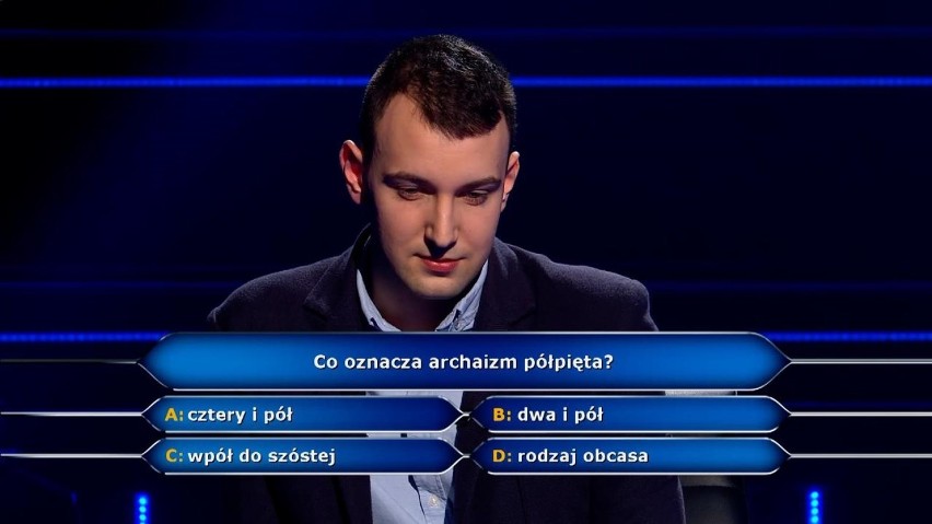 Bartosz Śliwicki wygrał w "Milionerach" 40 tysięcy złotych
