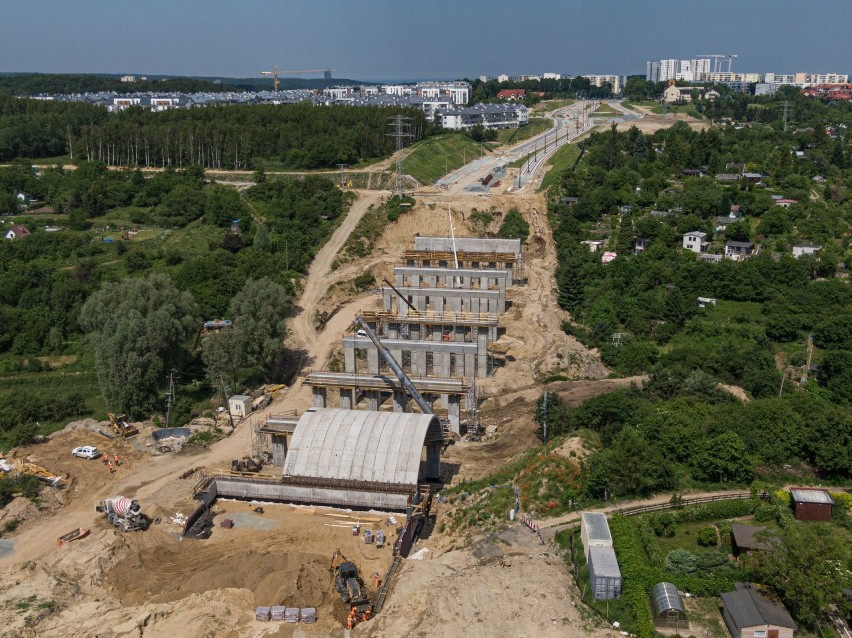 Nowa Bulońska Północna w Gdańsku. Powstaje wyjątkowy obiekt mostowy - tzw. estakada wenecka [zdjęcia]