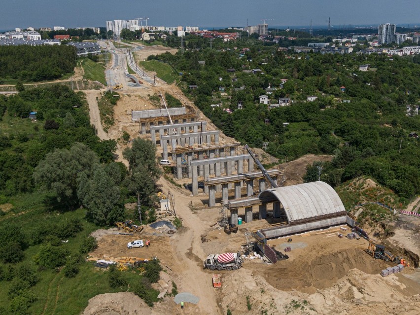Nowa Bulońska Północna w Gdańsku. Powstaje wyjątkowy obiekt mostowy - tzw. estakada wenecka [zdjęcia]