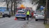 Wypadek w Wągrowcu. Wezwano służby ratunkowe i policję