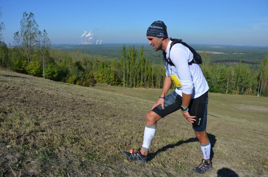 Ultramaraton na górze Kamieńsk. Maratończycy zmierzyli się z kopalnianą górą [ZDJĘCIA]