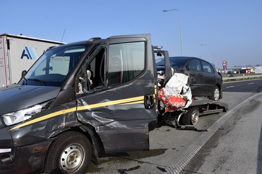 Dwa wypadki na autostradzie A4 pod Legnicą [ZDJĘCIA]