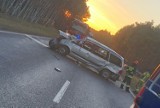KROSNO ODRZAŃSKIE/GUBIN: Groźny wypadek na drodze krajowej w okolicach Gubina. Dzieci trafiły do szpitala