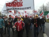 Manifestacja górników w Katowicach