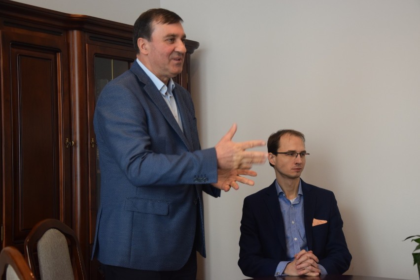 Kibice i działacze Obry spotkali się z burmistrzem Kościana