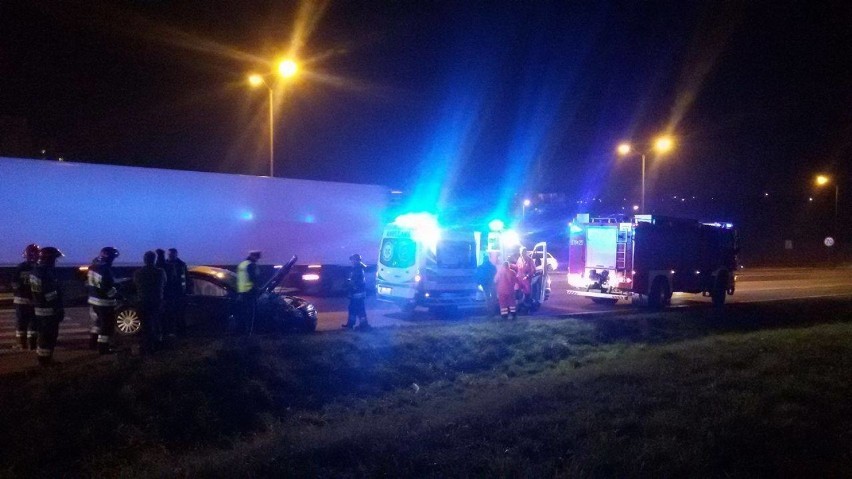 Wypadek pod Makro w Sosnowcu spowodował nietrzeźwy kierowca