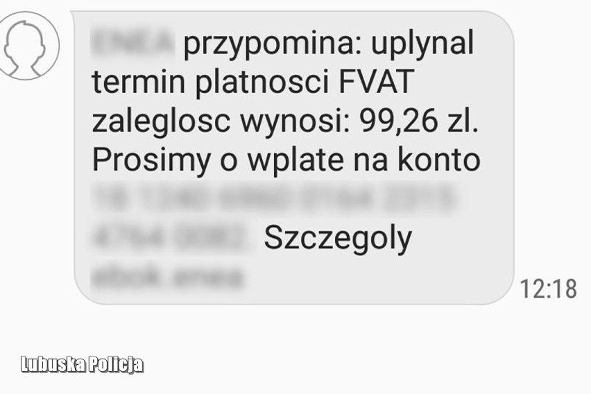 Wiadomości z zaległą opłatą lub uregulowaniem należności, to...