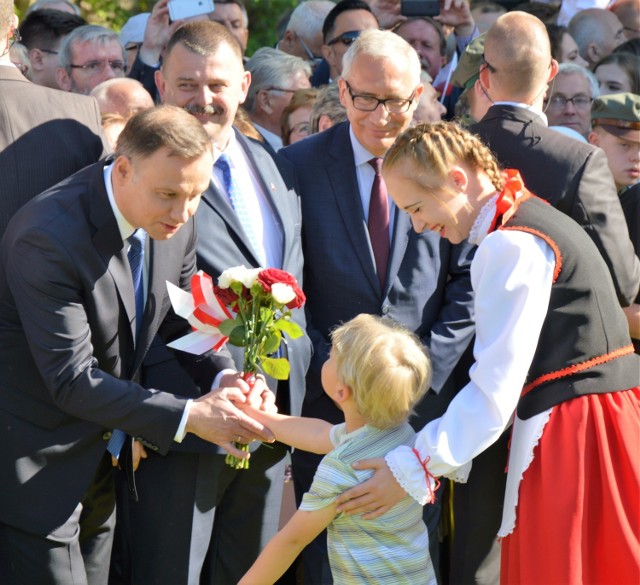 Prezydent Andrzej Duda podczas niedawnej wizyty w Sztumie.