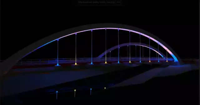 Burmistrz Limanowej zaprezentował wizualizacje oświetlenia mostu na ul. Lipowej