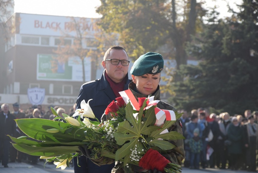 Święto Niepodległości w Sieradzu na Placu Piłsudskiego