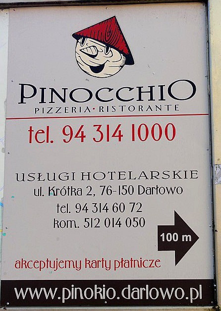 Pizzeria Pinokio w Darłowie - wyślij sms o treści dsr.14 na...