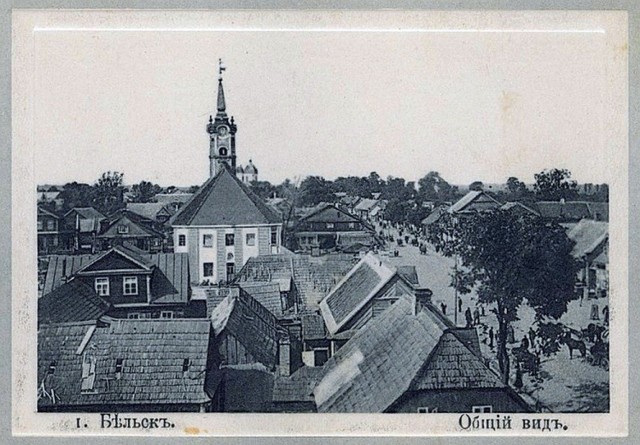 Panorama Bielska Podlaskiego, zdjęcie wykonane około 1910 roku