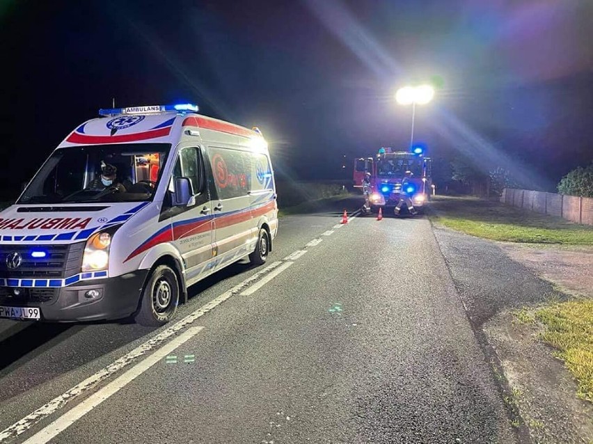 Wypadek w powiecie wągrowieckim. Dachował samochód osobowy 