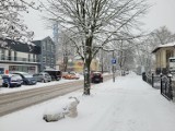 Śnieg w Słupsku, Ustce i regionie. Drogowcy mają dziś sporo pracy [ZDJĘCIA]