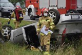 Wypadek na drodze krajowej nr 32 Grodzisk - Ptaszkowo [ZDJĘCIA]