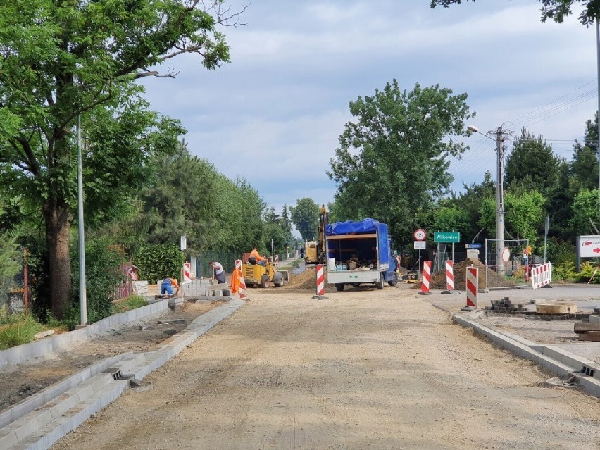 Remont ulicy Wilkowickiej w Lesznie