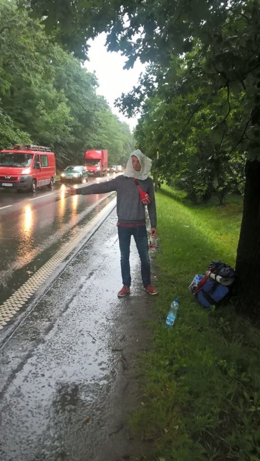 Maciej Iterman autostopem przejechał Europę
