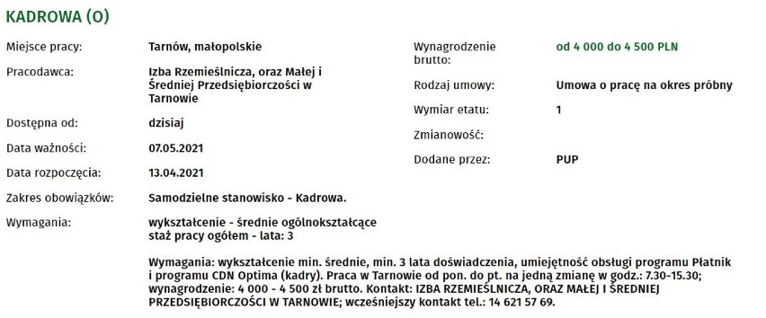 Tarnów. Aktualne oferty pracy z Tarnowa i okolic. Gdzie można zarabiać nawet 8 tysięcy brutto? [KWIECIEŃ 2021]