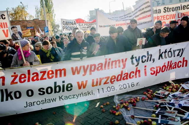 Wielki protest przeciwko linii energetycznej. Inwestycje zostanie wstrzymana [ZDJĘCIA]