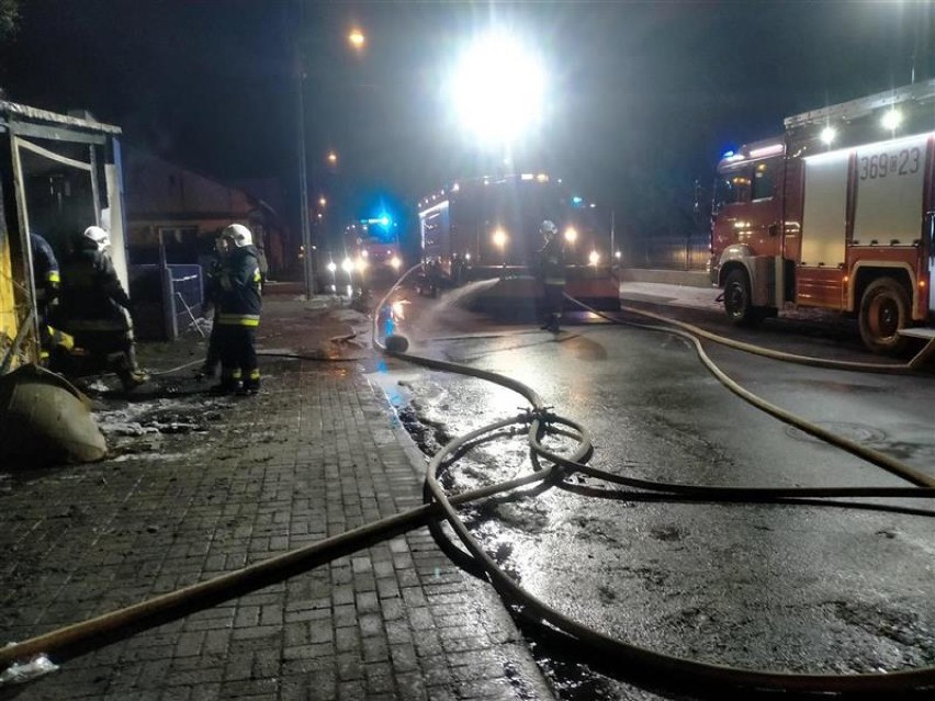 Pożar garażu w Izbicy Kujawskiej