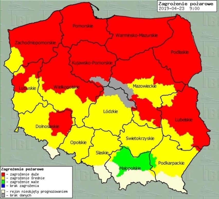 Uwaga! Ostrzeżenie przed silnym wiatrem w regionie [PROGNOZA POGODY] 23.04.2019