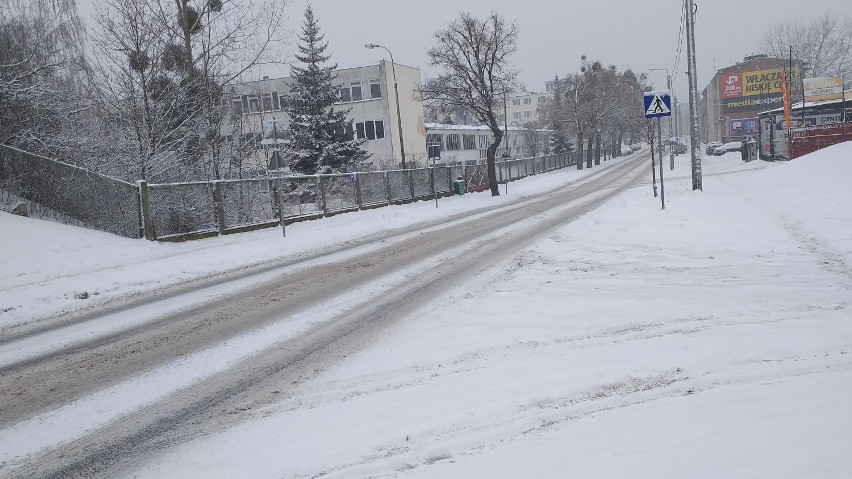 Kolejny raz tej zimy sypnęło śniegiem w Chełmnie. Jak...