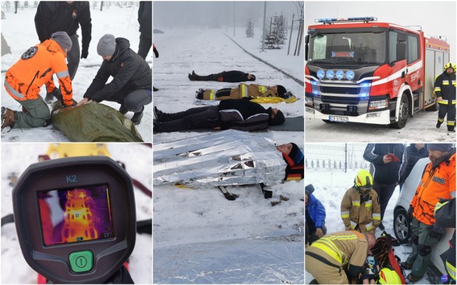 Szkolenie dla strażaków z gminy Brześć Kujawski z hipotermii prowadzone przez ratownika medycznego