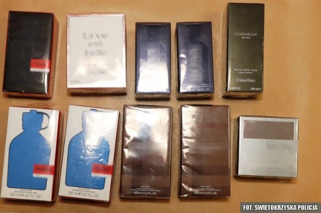 Perfumy odzyskane przez jędrzejowskich policjantów