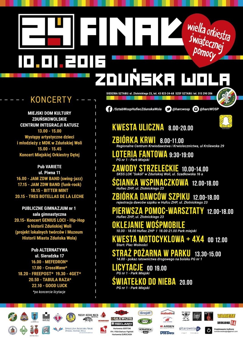 WOŚP 2016 Zduńska Wola