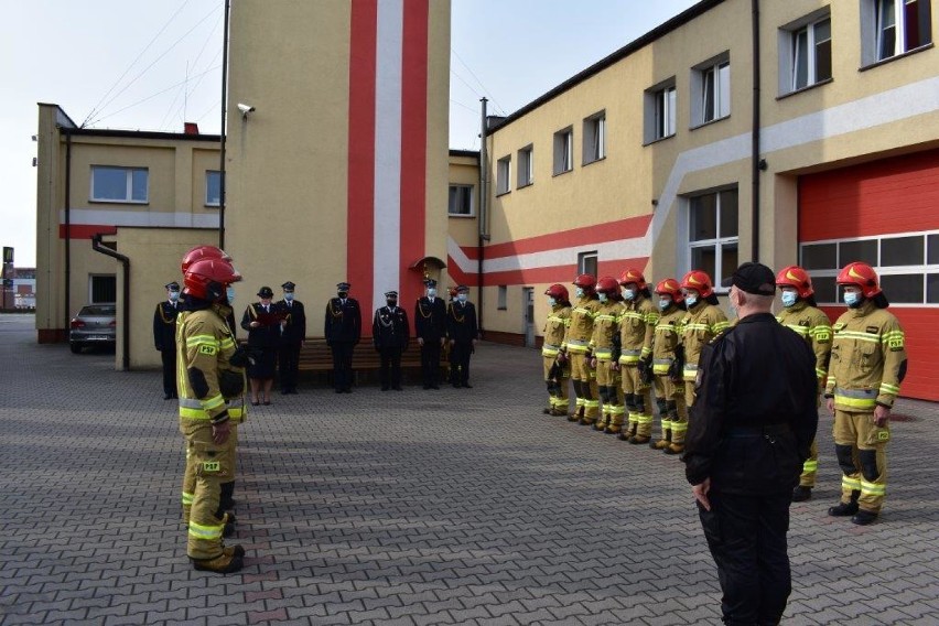 Uroczysta zmiana warty w Komendzie Powiatowej Państwowej Straży Pożarnej [ZDJĘCIA]