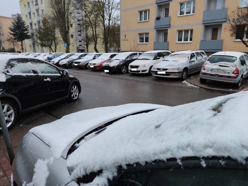 W Częstochowie spadł pierwszy tej zimy śnieg